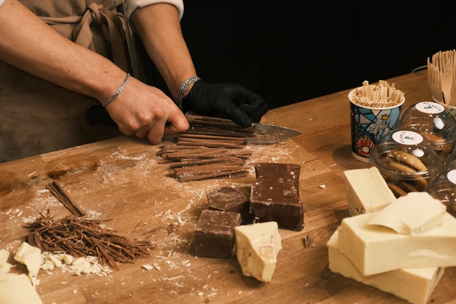 pexels-photo-30222482-30222482 Close-up of hands preparing chocolate shavings in trendsetting Konya cafe.